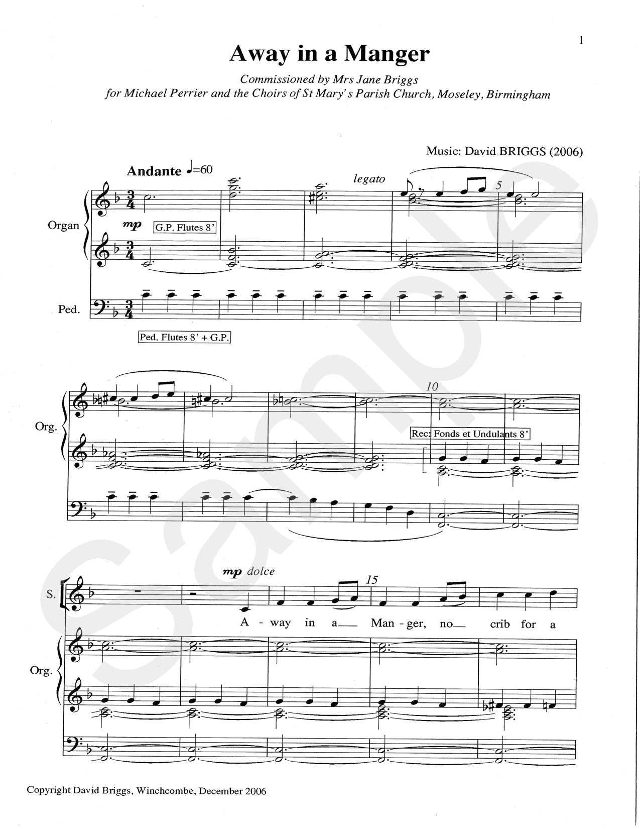 david-briggs-new-classical-organ-music for Free Printable Away In A Manger Piano Sheet Music David Briggs new Classical Organ Music for Free Printable Away In A Manger Piano Sheet Music
