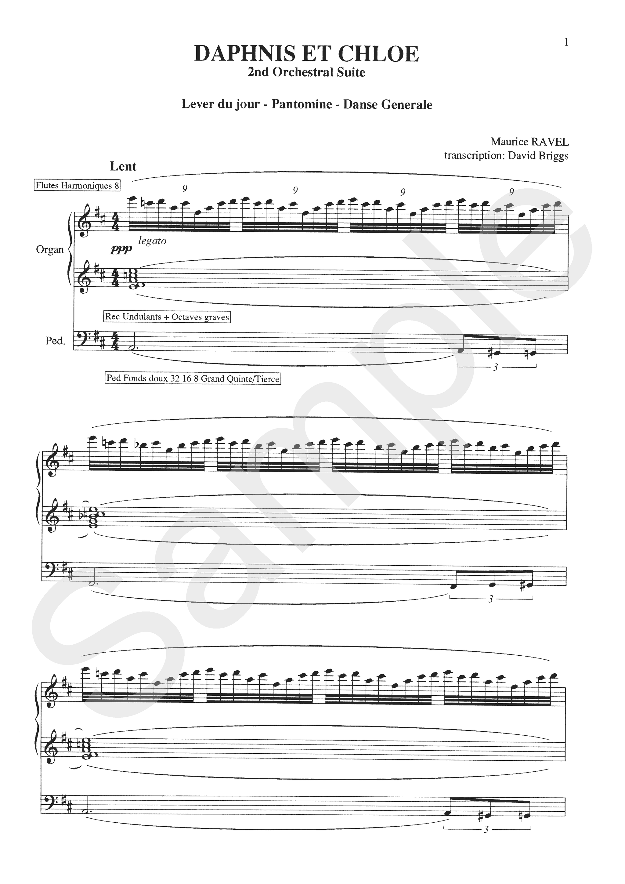 David Briggs Classical Organ Music