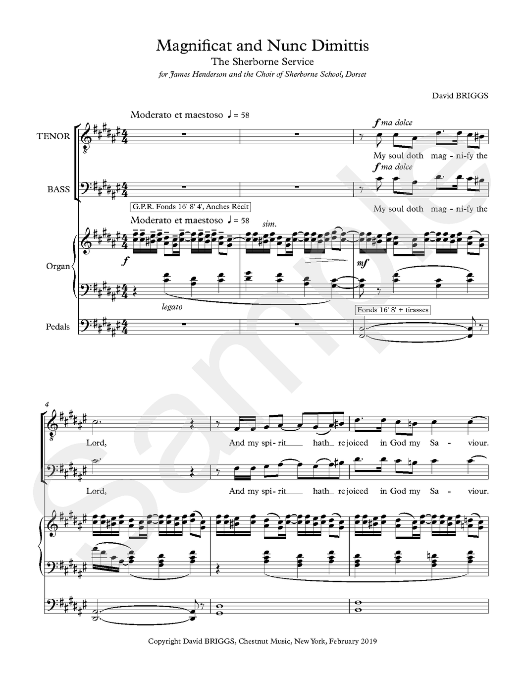 Magnificat and Nunc Dimittis The Sherborne Service